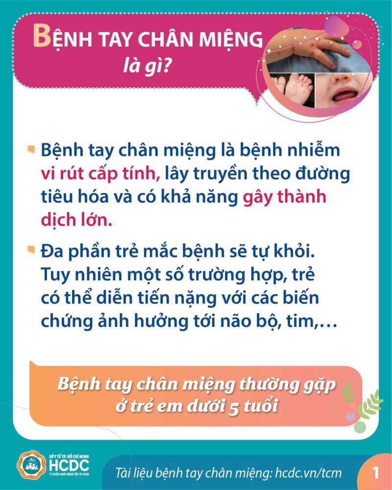 Dấu hiệu cảnh báo bệnh tay chân miệng trở nặng